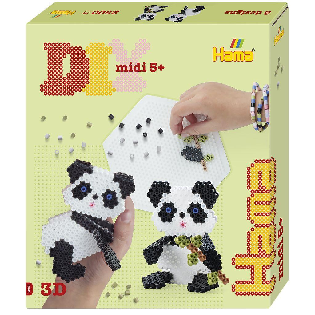 Hama - Strijkkralen Set - 3D Panda - 2500 Delig