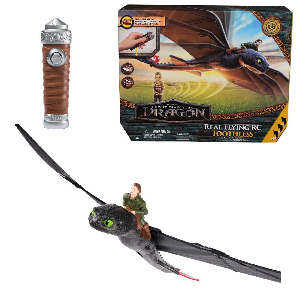 How To Train Your Dragon - Hoe Tem Je Een Draak - Afstandsbestuurbare Vliegende Tandloos met Klappende Vleugels 