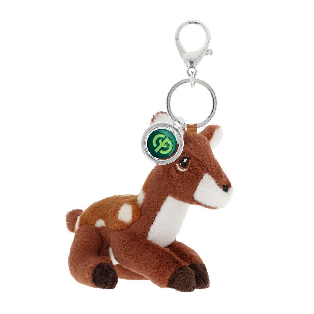 Sleutelhanger 12cm - knuffel hert