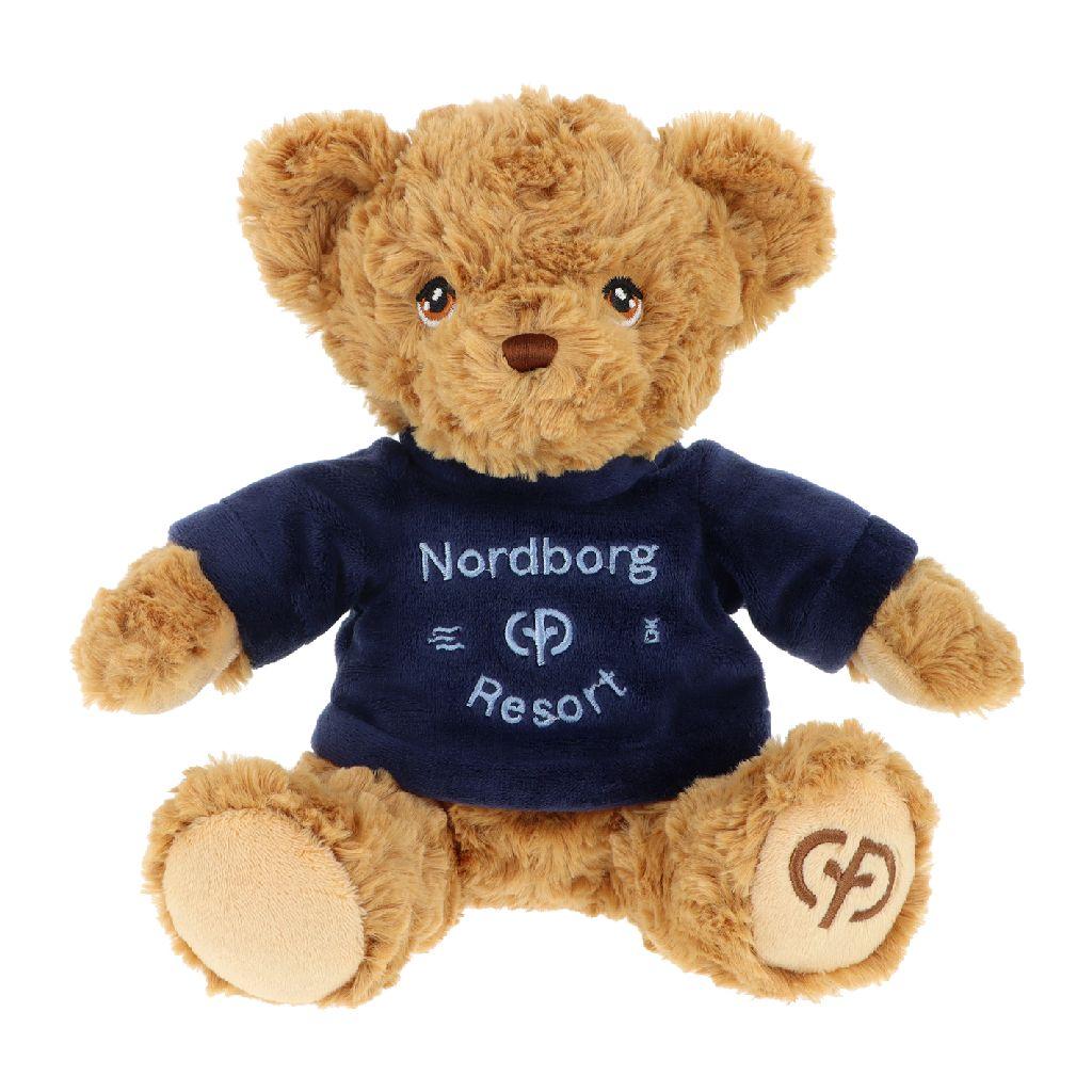 Knuffelbeer - Teddy Bear 20cm - Blauw shirt - Nordborg