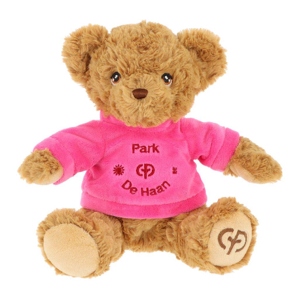 Knuffelbeer - Teddy Bear 20cm - Roze shirt - De Haan