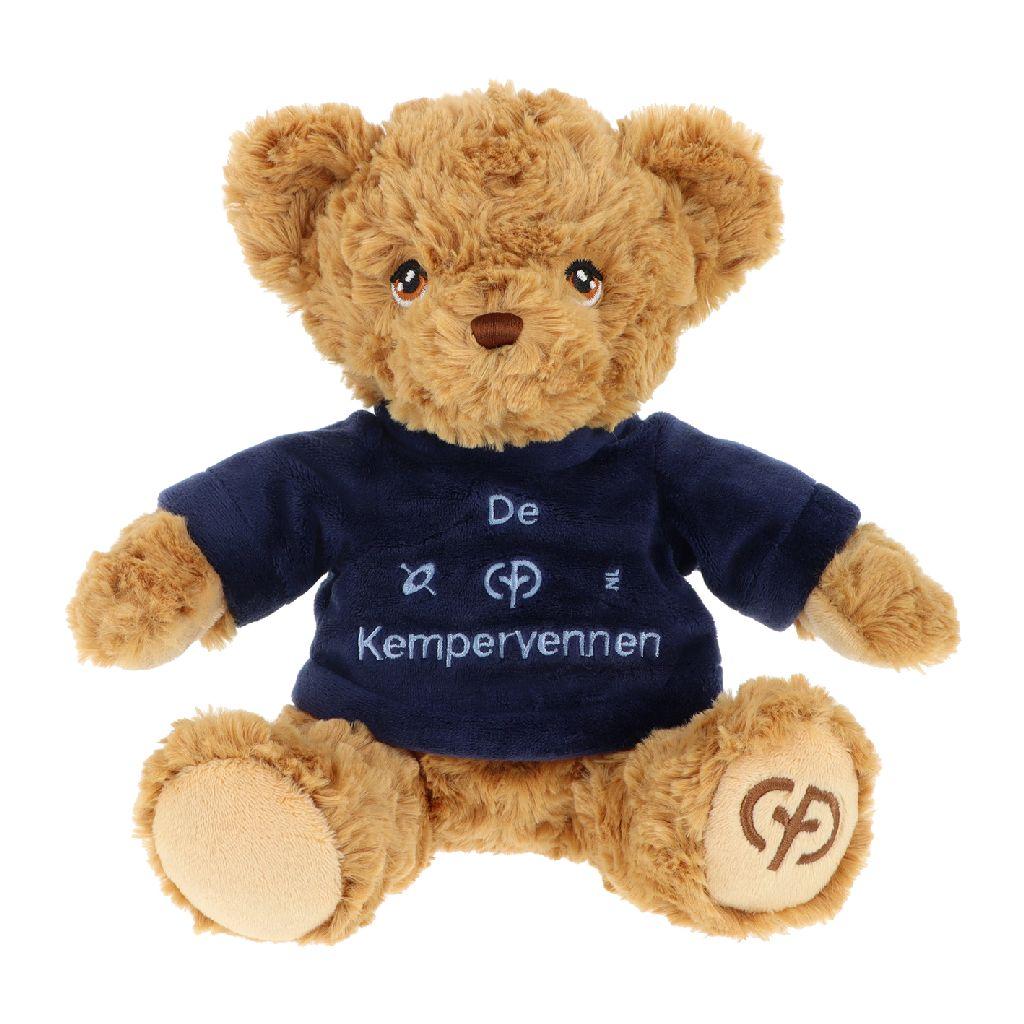 Knuffelbeer - Teddy Bear 20cm - Blauw shirt - Kempervennen