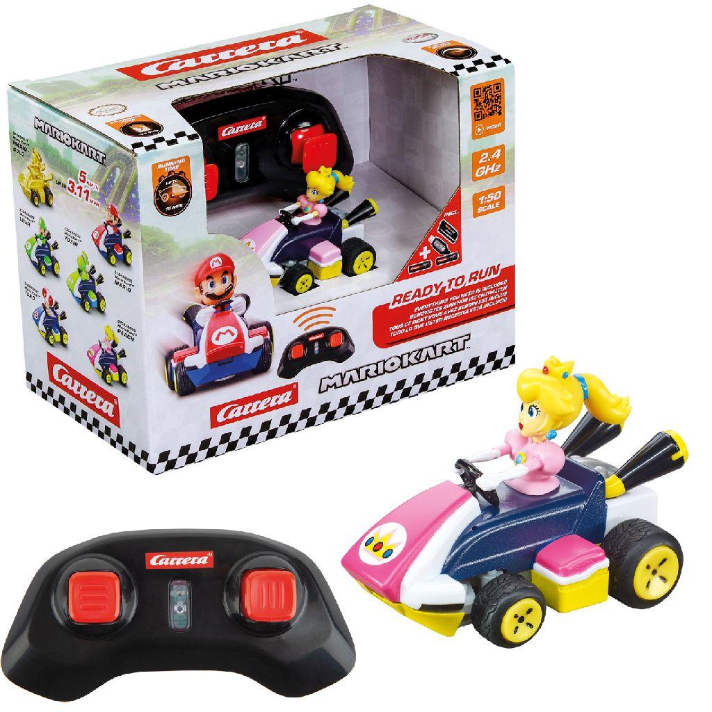 Carrera RC Auto Mini - Mario Kart - Peach - 6,2cm Lang - Carrera Bestuurbare Auto