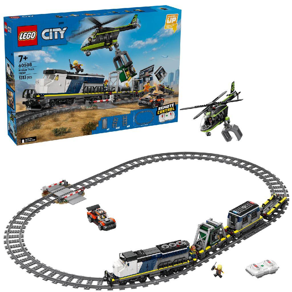 LEGO 60508 City Trains Overval Op Politietrein - Speelgoedtreinset