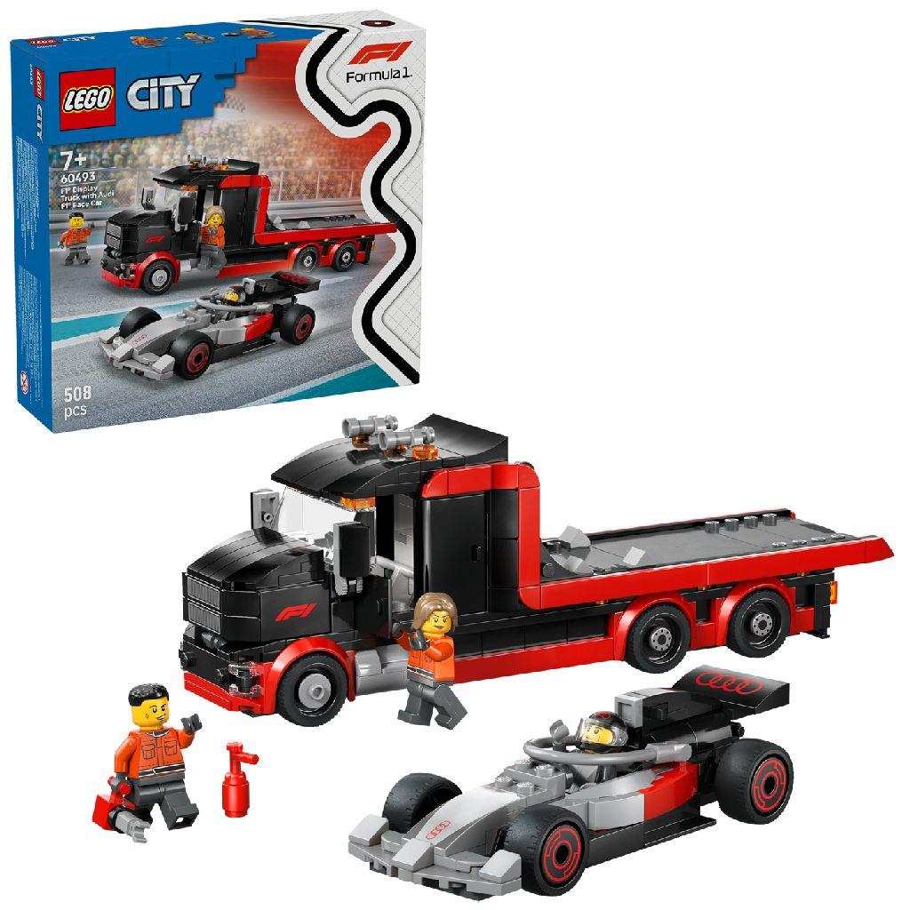 LEGO 60493 City F1 Truck Met Audi F1 Racewagen