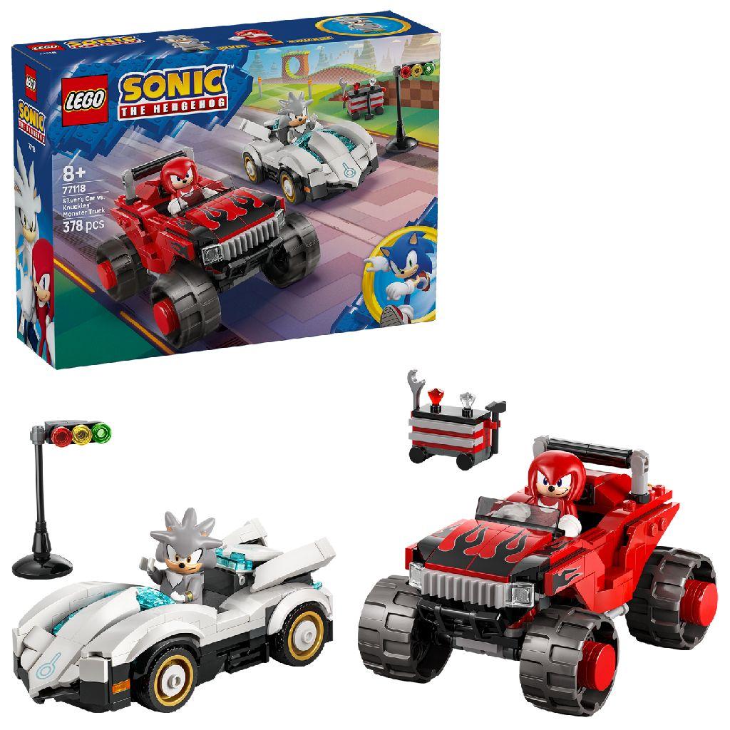 LEGO® Sonic the Hedgehog™ 77118 Sonic Silvers Auto Vs Monstertruck