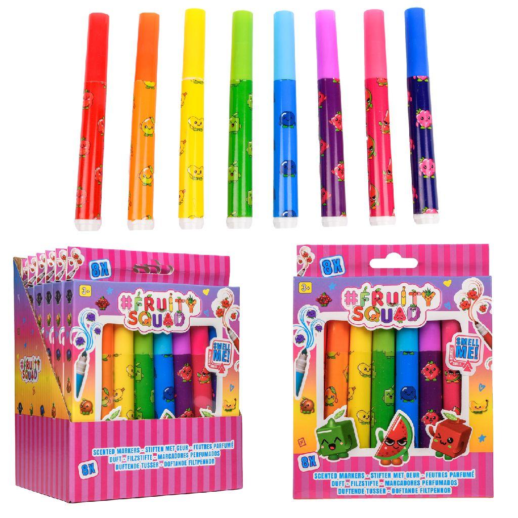  Fruitysquad Stiften Met Bredepunt Met Geur 8-Pack