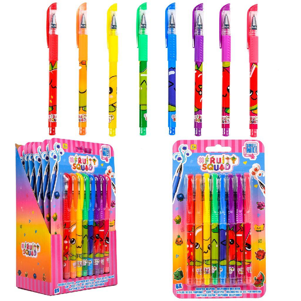  Fruitysquad Geur Gelpennen 8-Pack