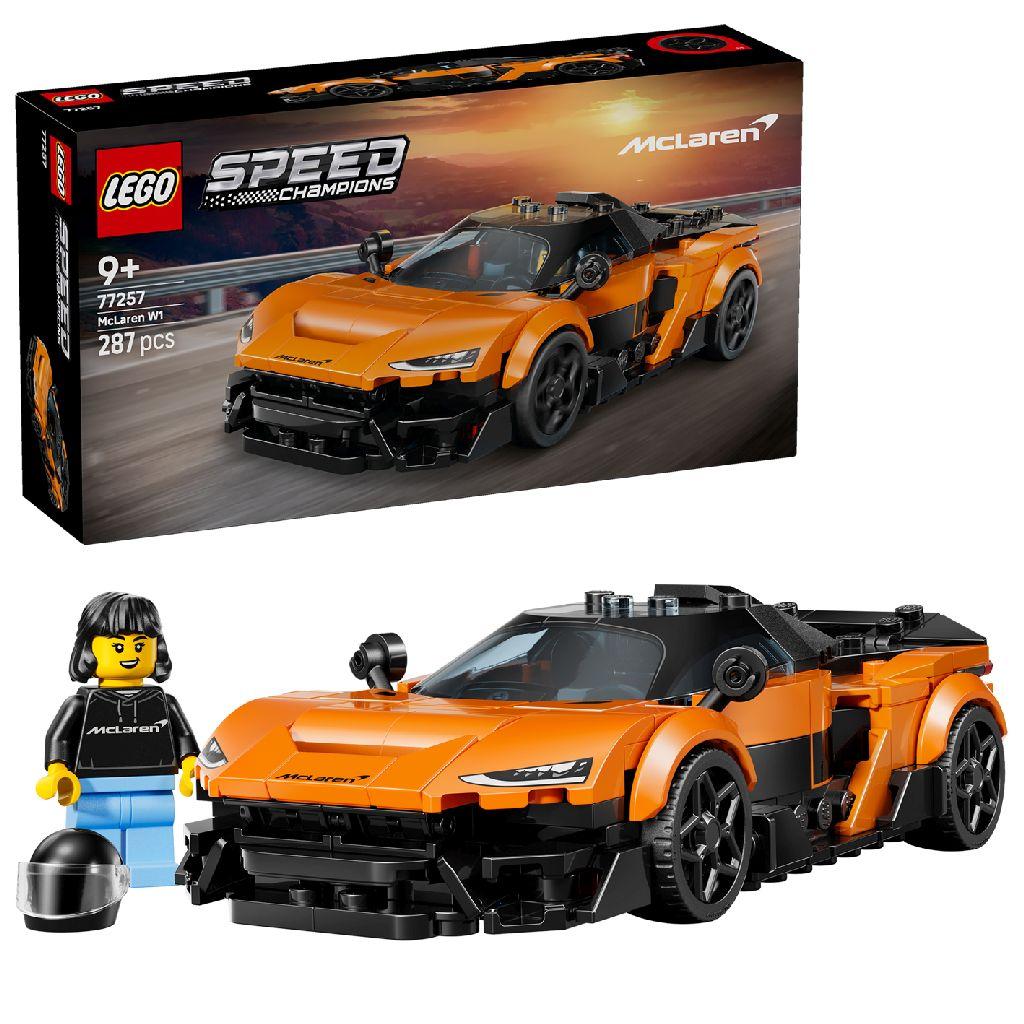 LEGO® Speed Champions McLaren W1 – De Echte Supercar met 1 Minifiguur - Raceauto - 77257