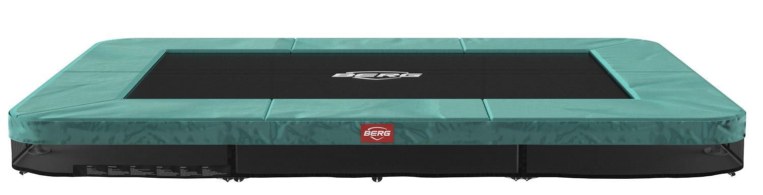 BERG Trampoline Ultim Favorit - InGround - 280 x 190 cm - Groen - Airflow Springmat