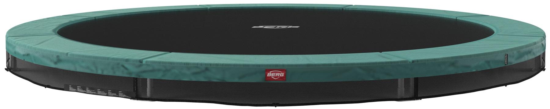 BERG Trampoline Favorit - InGround - 330 cm - Groen - Airflow springmat