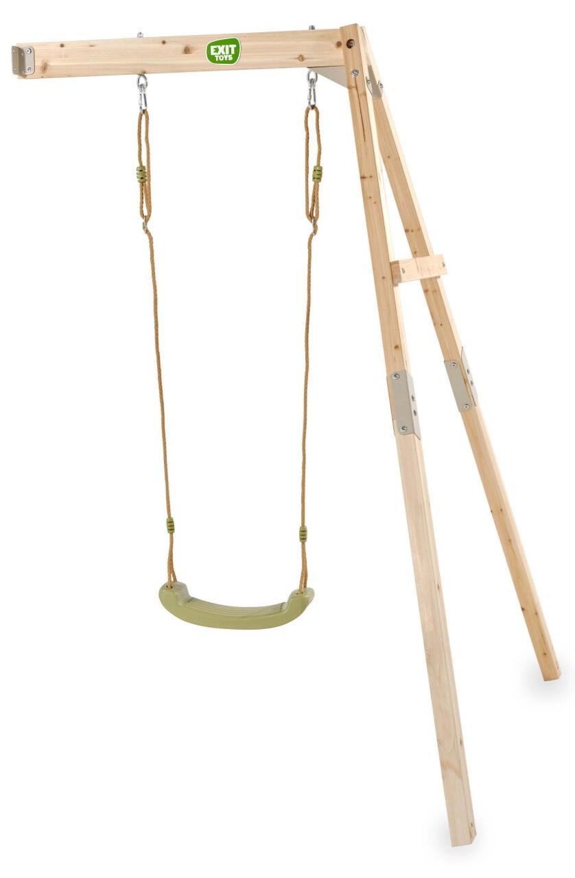 EXIT Silvi houten schommel wall mount- wandmodel met 1 groene schommel