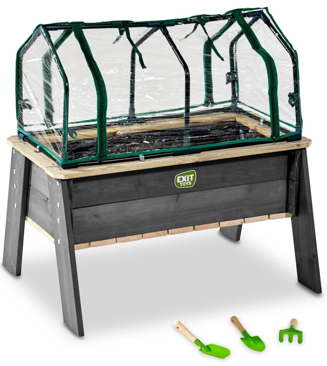 EXIT Aksent kweektafel L met kweekkas en tuingereedschap