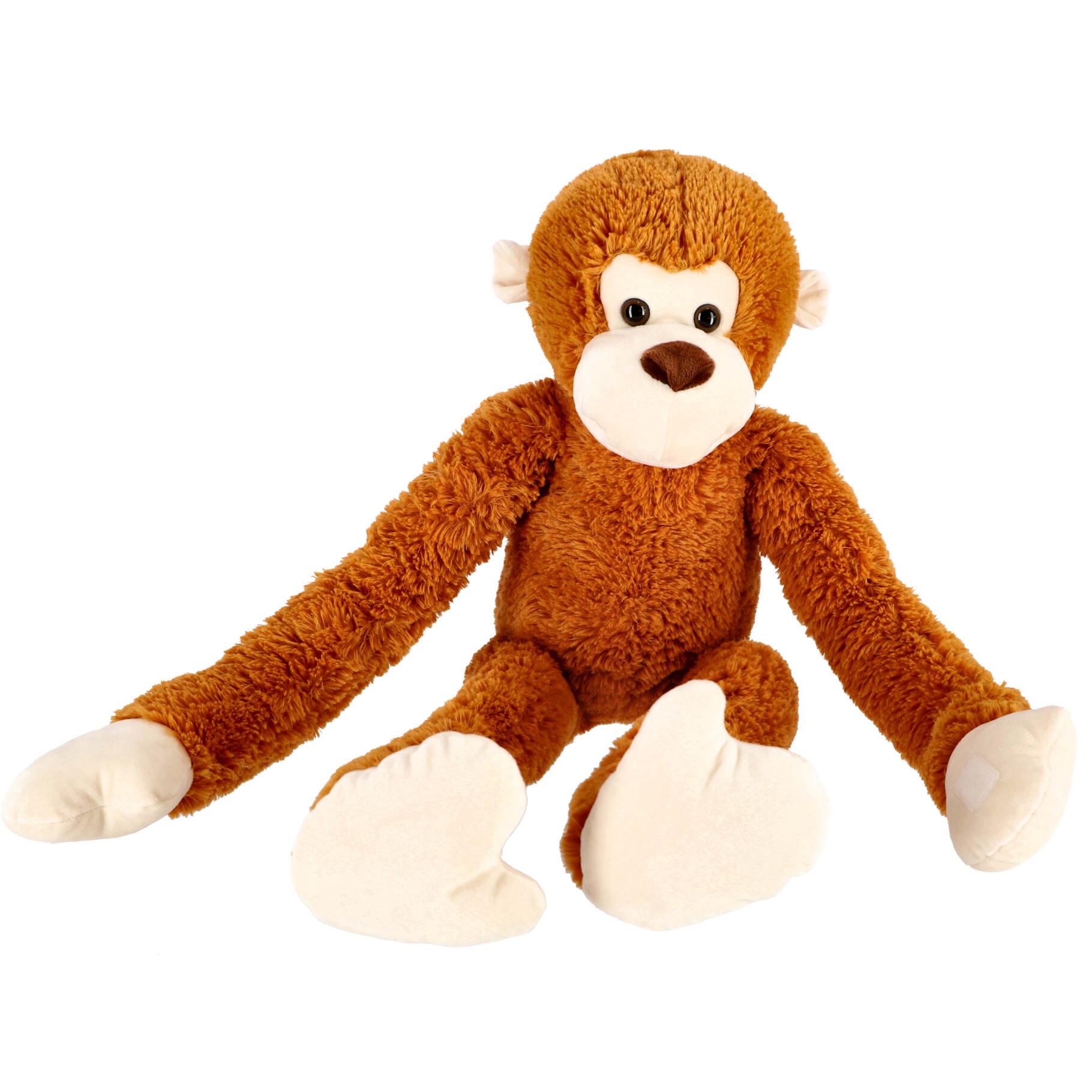 Pluche aap, knuffel met lange armen 80 cm bruin - Oerag Oetang (vriendje van Punch)