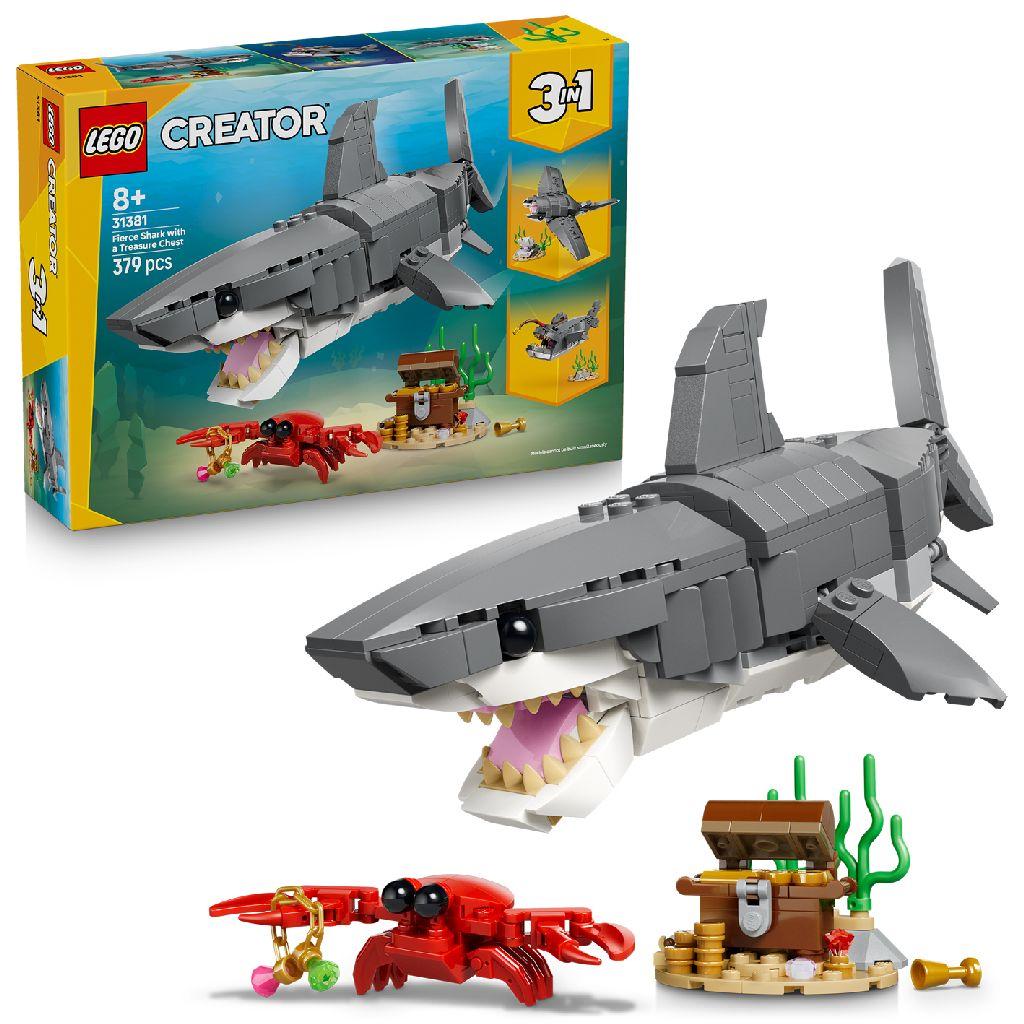 Lego 31381 Creator Woeste Haai Met Schatkist