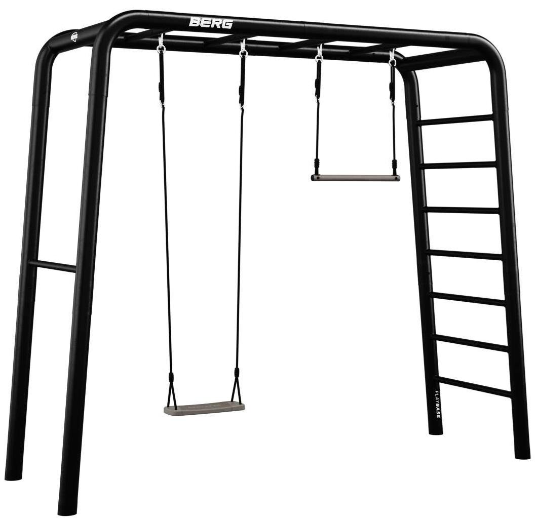 BERG PlayBase Medium TL 3-in-1 Speeltoestel - met Rekstok, Ladder - ACTIVE SET - met schommelzitje en trapeze