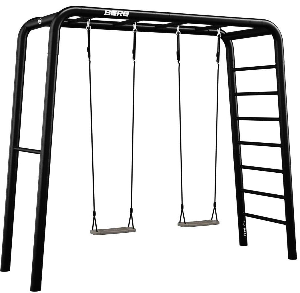 BERG PlayBase Medium TL 3-in-1 Speeltoestel - met Rekstok, Ladder - SWING SET - met twee schommelzitjes