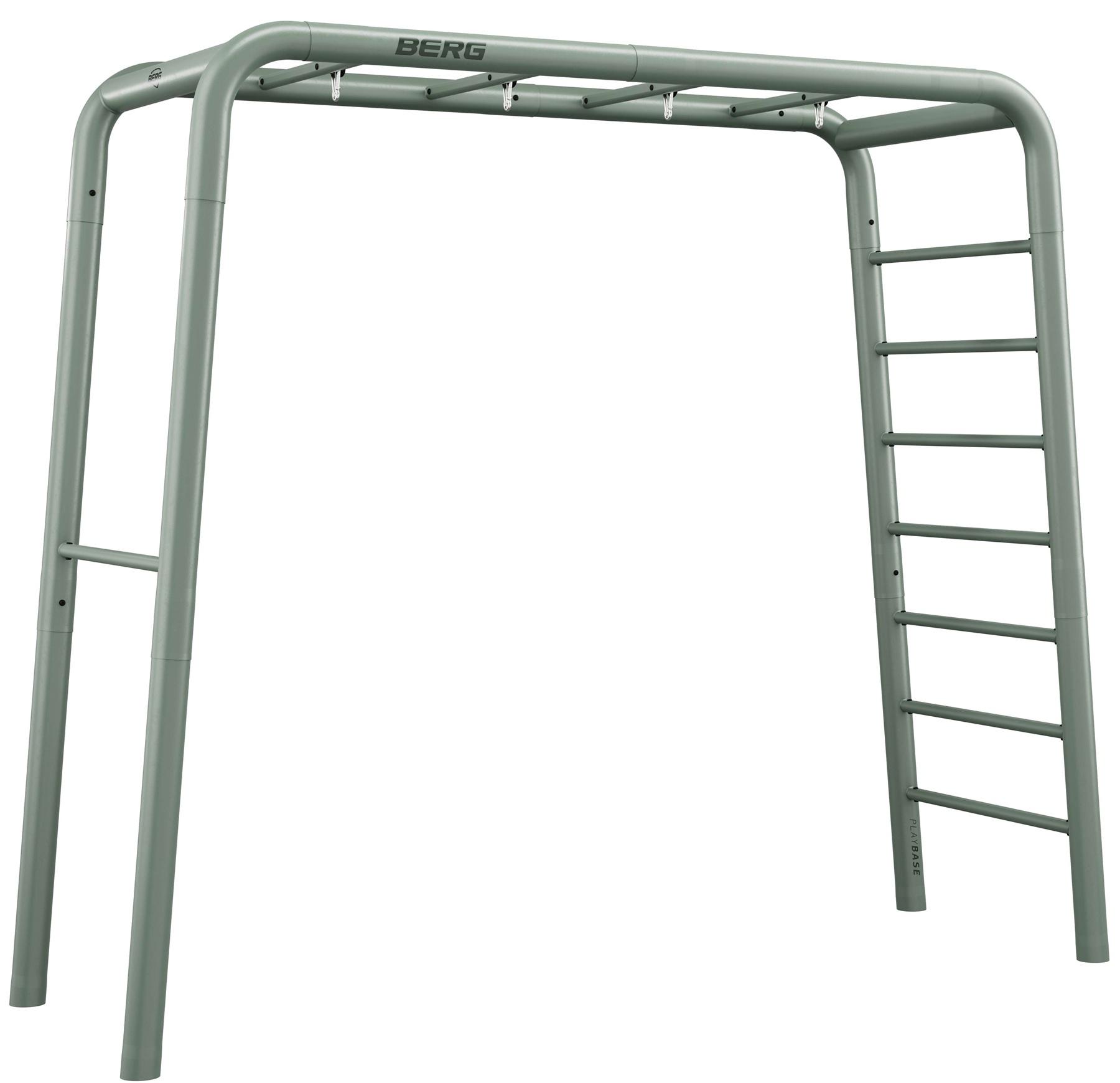 BERG PlayBase Medium Green TL 3-in-1 Speeltoestel  met Rekstok en Ladder - Groen