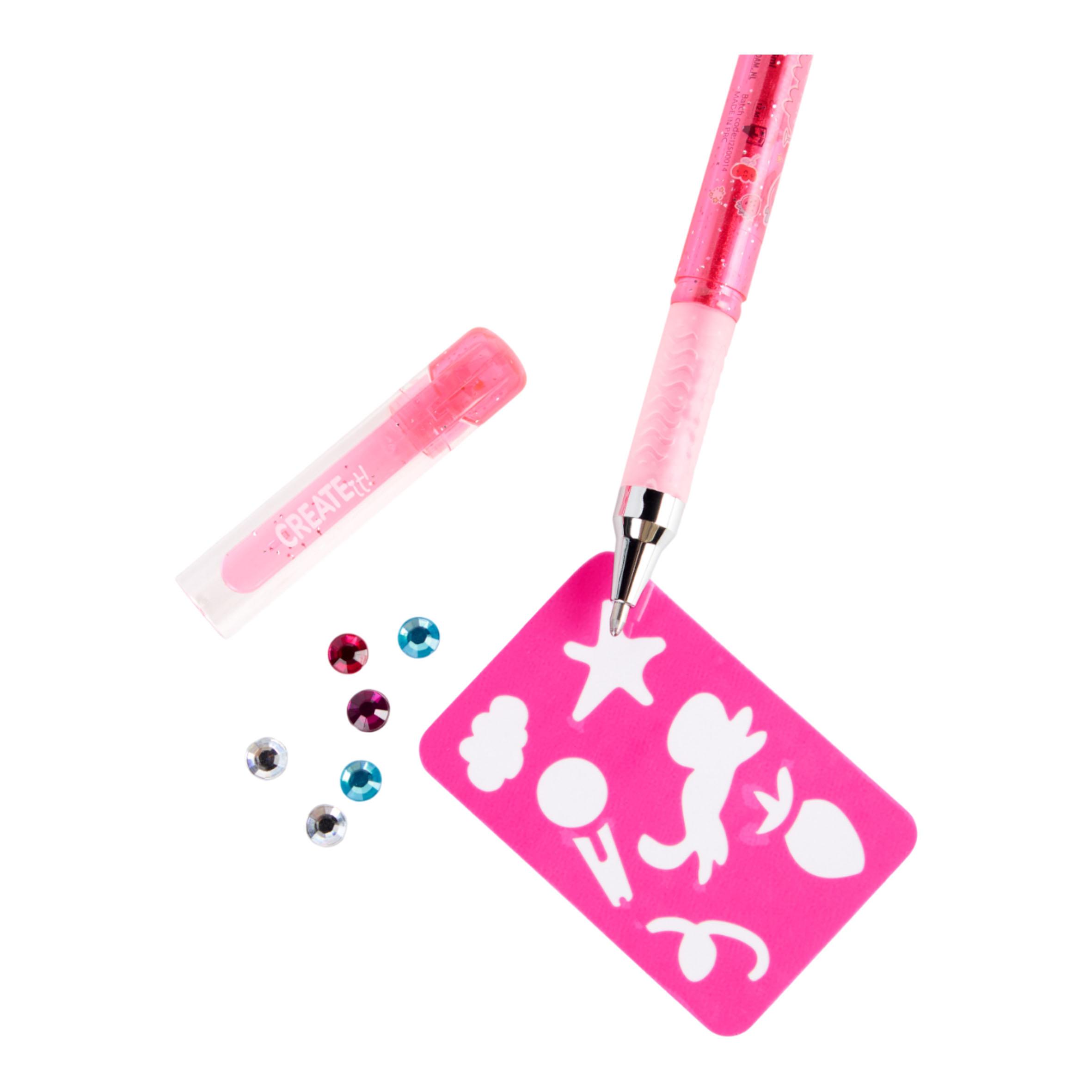 Create It! Tattoo Pen Scented Diamonds+Stencil 