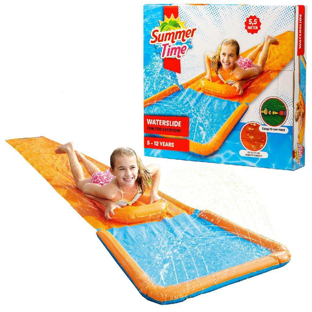 Summertime Waterglijbaan - Waterslide - Buikschuifbaan Buikglijden - 550 cm