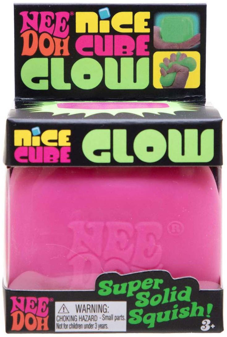 NeeDoh Nice Cube Glow in the Dark Squishy Fidget Toy 