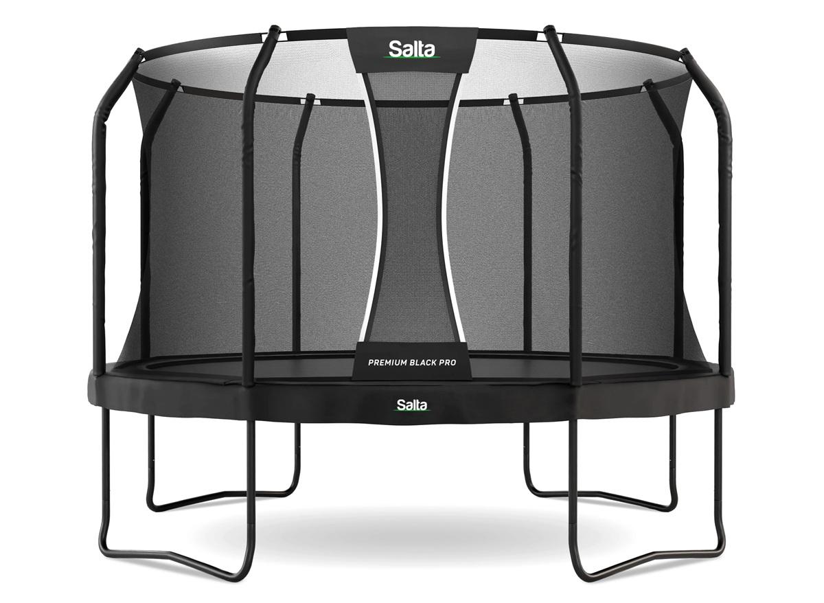 Salta Trampoline Premium Black Pro 380 cm met Veiligheidsnet - Zwart