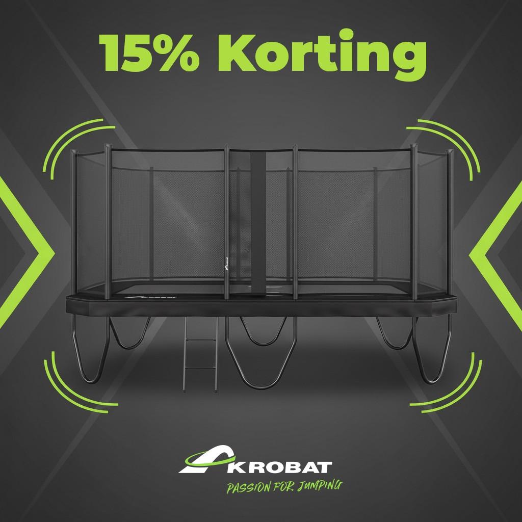 Akrobat Trampoline Primus Challenger - Plus - 520 x 305 cm - (2024 Model) 