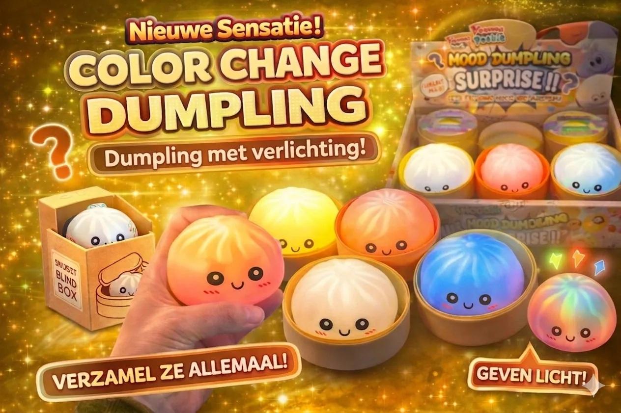 Light Dumplings Fidget Fun 8,5 cm (mystery blind blox) met verlichting / met licht
