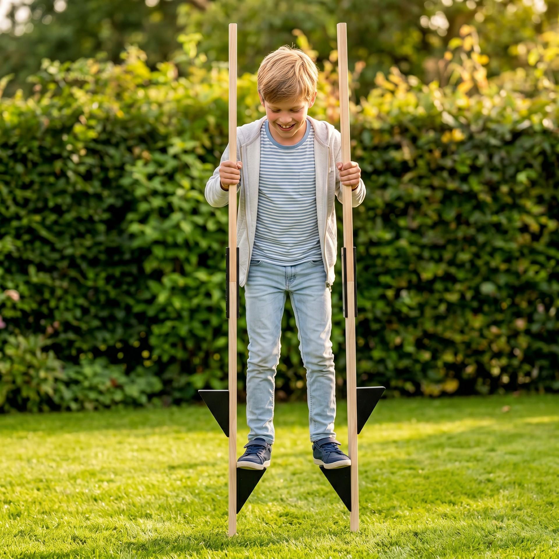Houten Stelten - Hout - 170 cm - Zwart - Demontabel