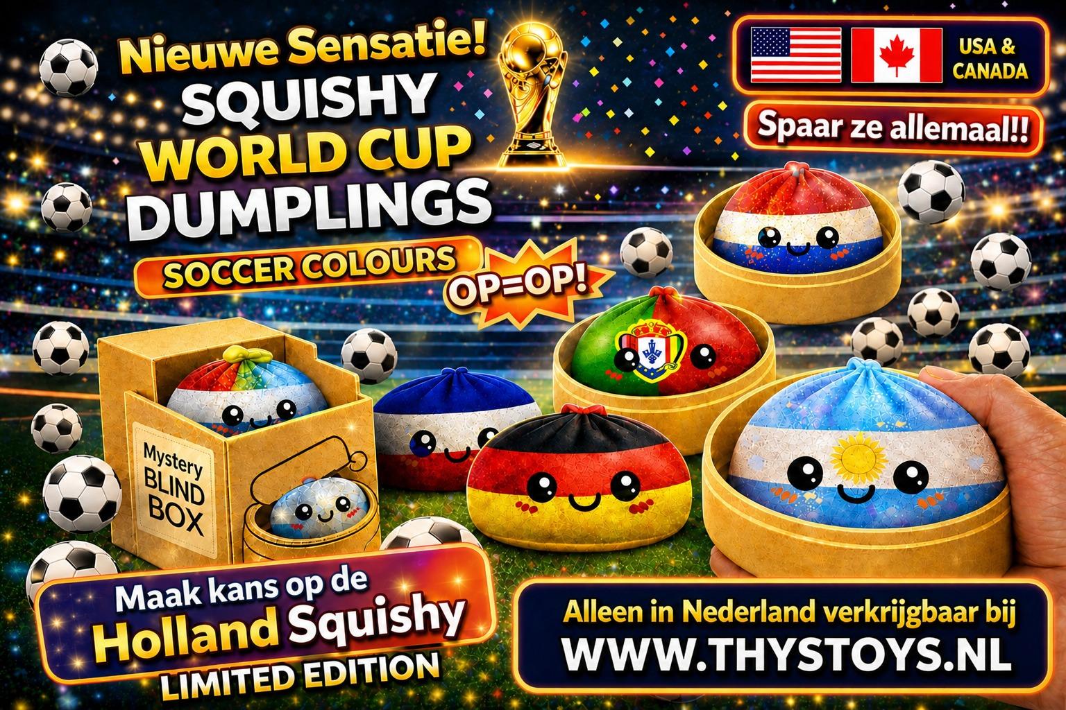 WK 2026 Squishy Dumplings Fidget Fun 8,5 cm (mystery blind blox)