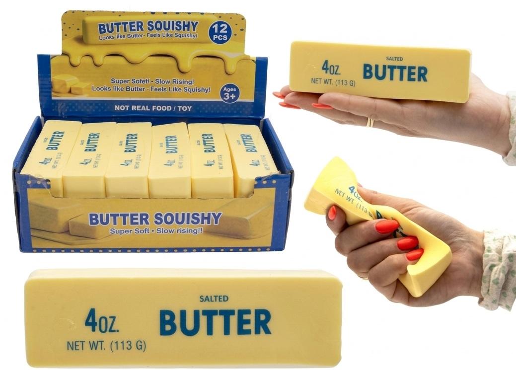 Squishy Butter Geel 14 cm