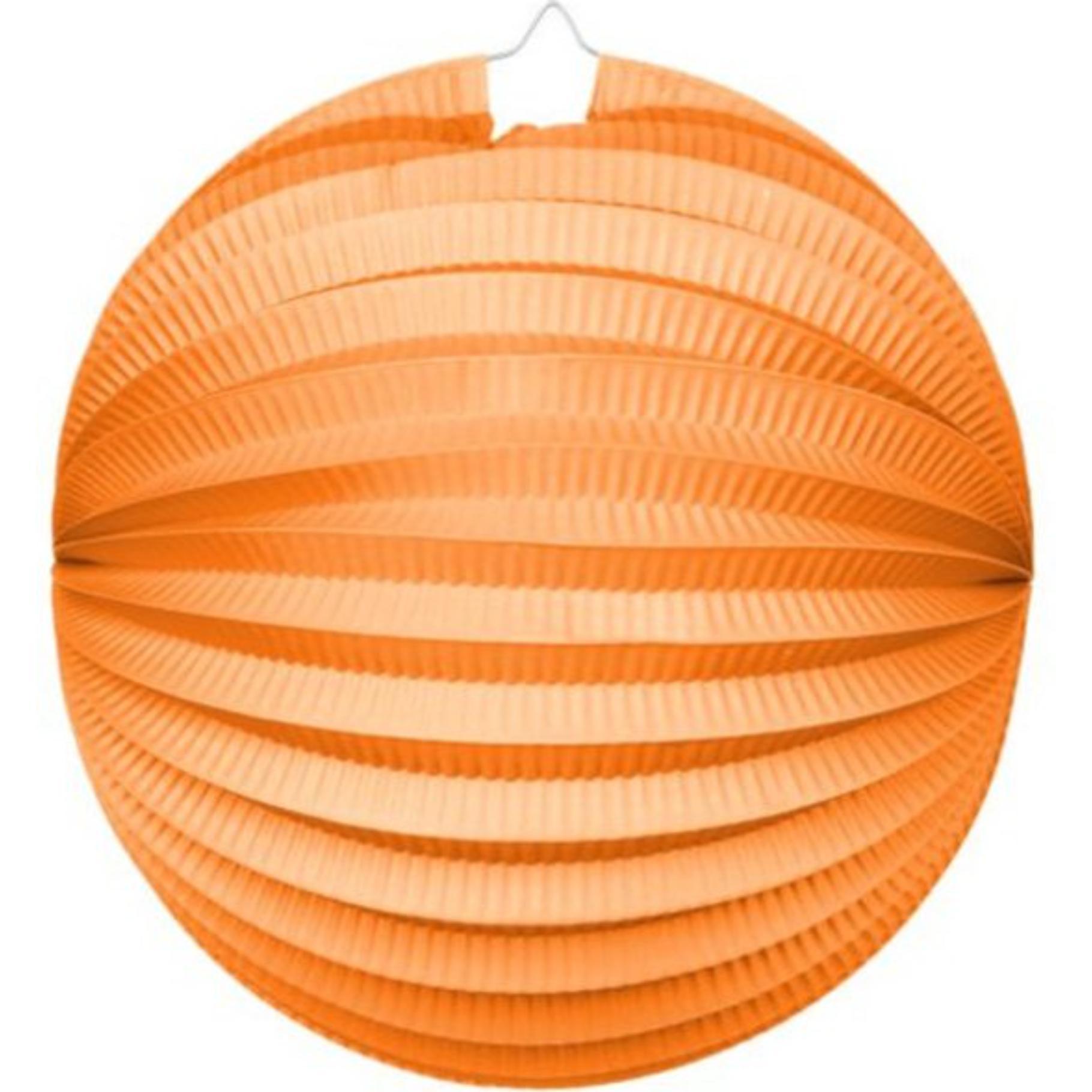 Wefiesta Lampion Rond 25 Cm Papier Oranje