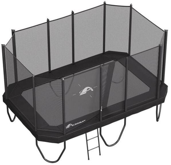 Akrobat Primus Challenger PLUS Trampoline 335 x 244 cm (11ftx10ft) Zwart Black Model 2026