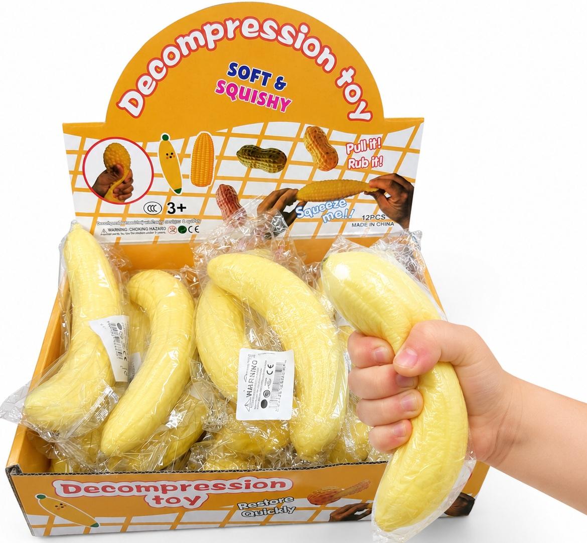 Squishy Banaan – 17 cm – Slow Rebound Fidget Toy