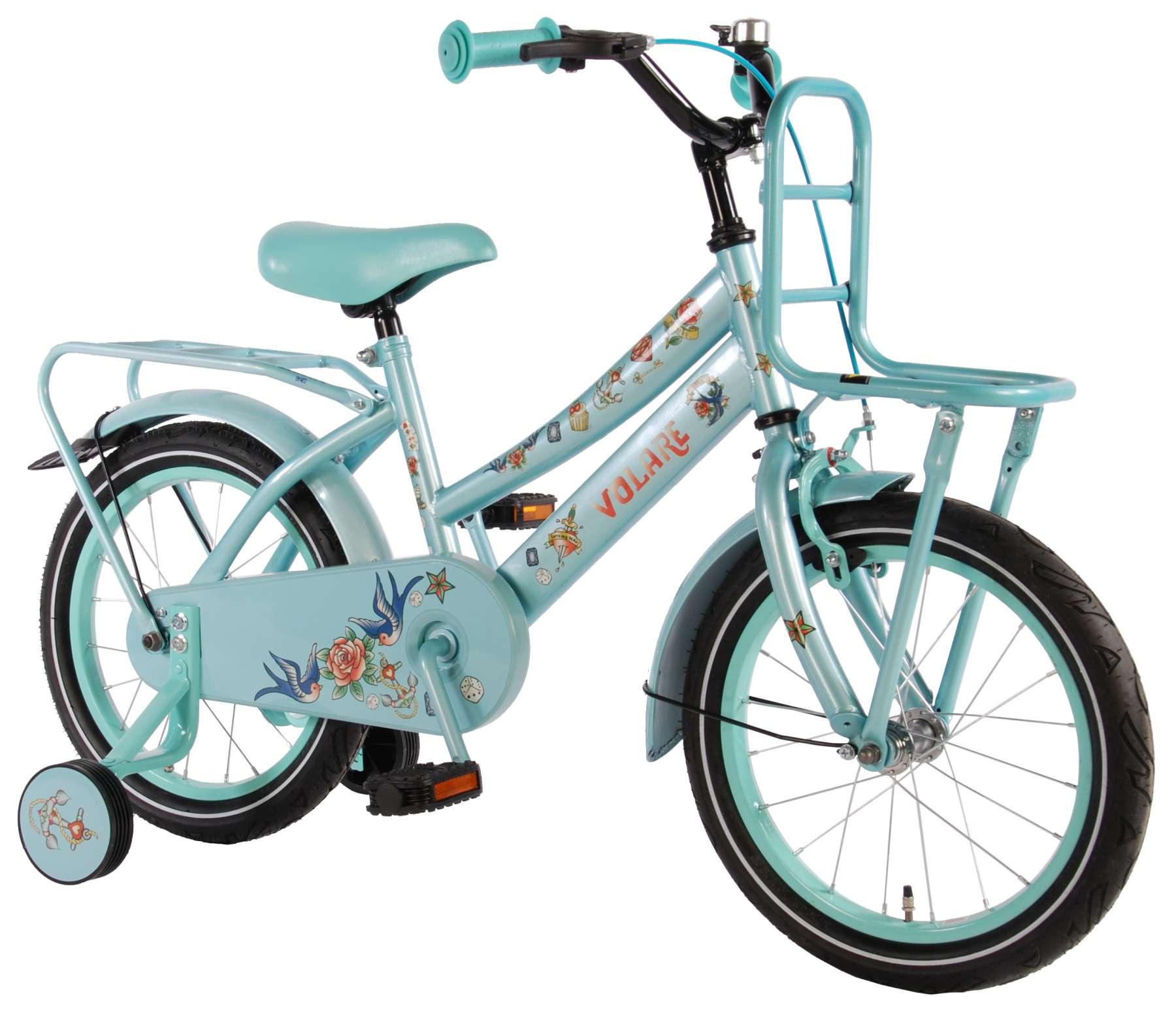 Fiets 16" Volare Tattoo Girl 16"      95% Meisjesfiets Pastel Groen 61618
