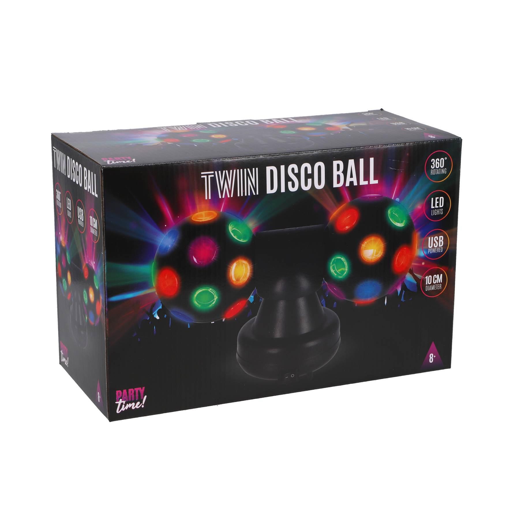 Party Time Twin disco bal 10 cm