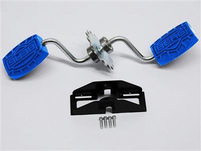 Buzzy - Trapas met pedalen blauw