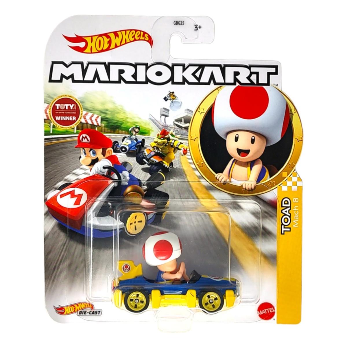 Hot Wheels Mario Kart - Toad - Mach 8