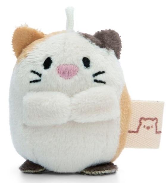 Nici Kat Angy beige - knuffel - 5 cm 
