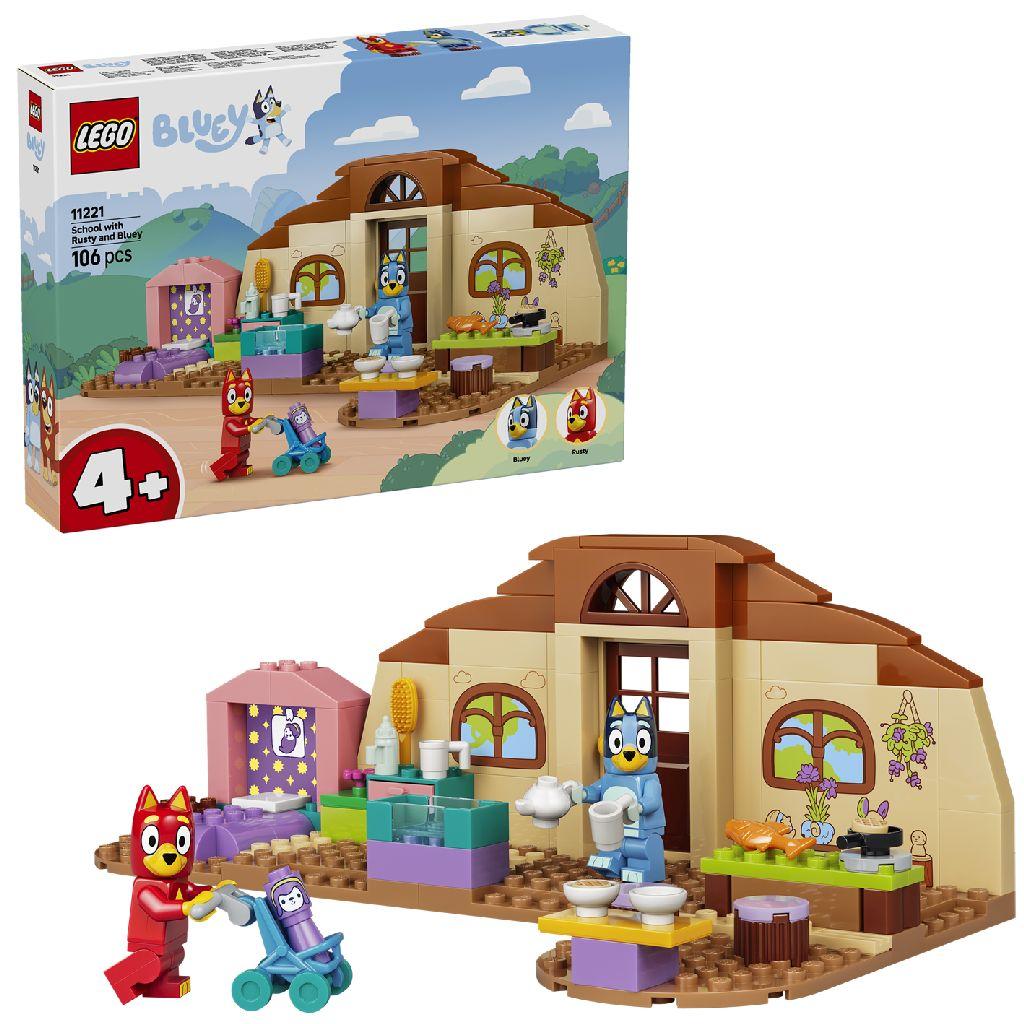 LEGO 11221 Bluey School Met Rusty En Bluey