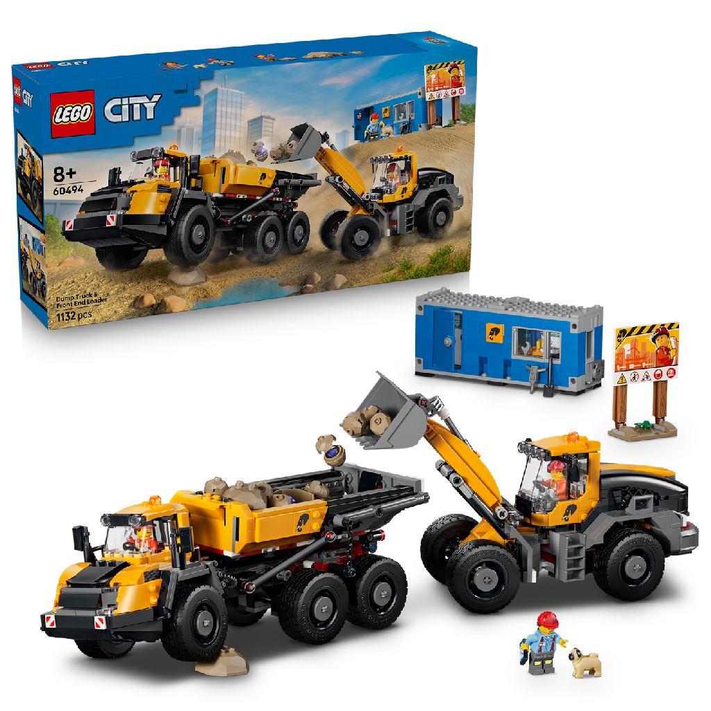LEGO 60494 City Big Vehicles Kiepwagen + Voorlader