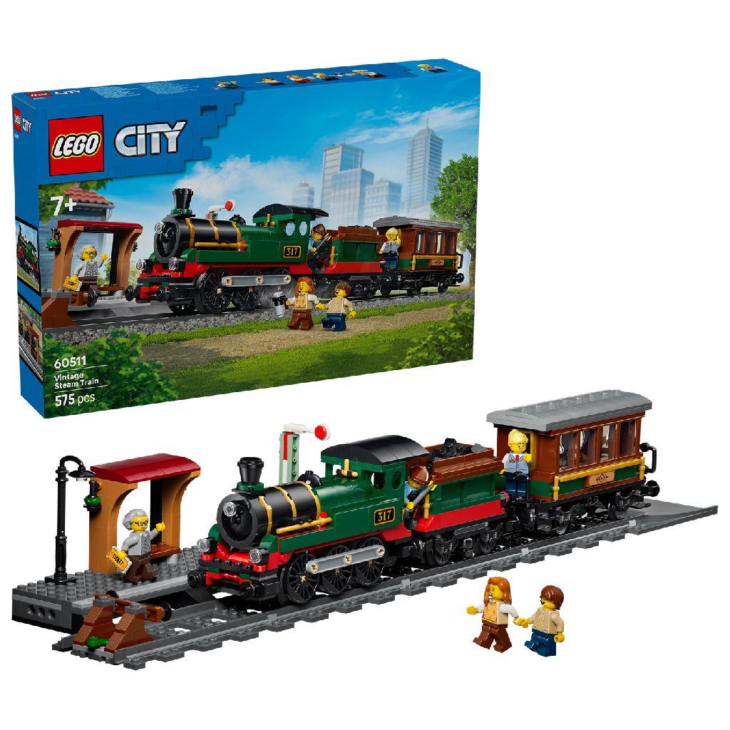LEGO 60511 City Trains Vintage Stoomtrein