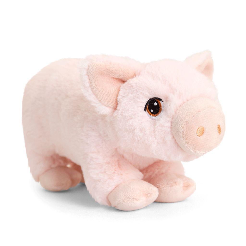 Knuffel varken 18cm