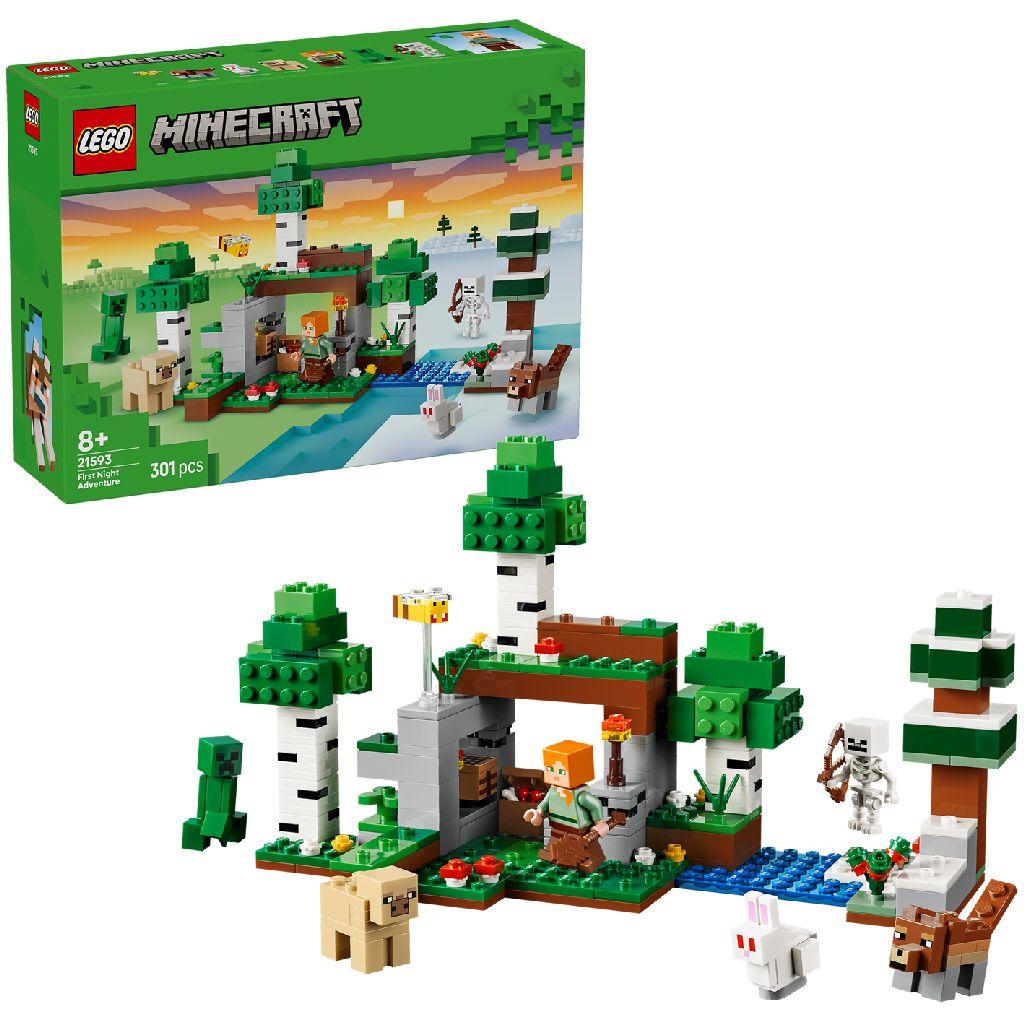 LEGO 21593 Minecraft Eerste Nacht-Avontuur