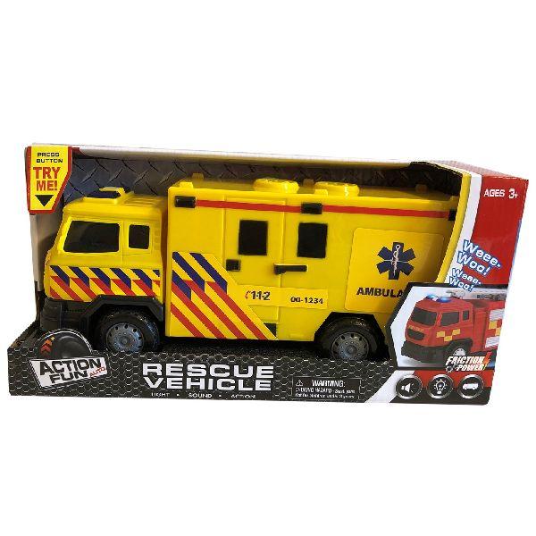 Ambulance Friction Truck + Licht/Geluid