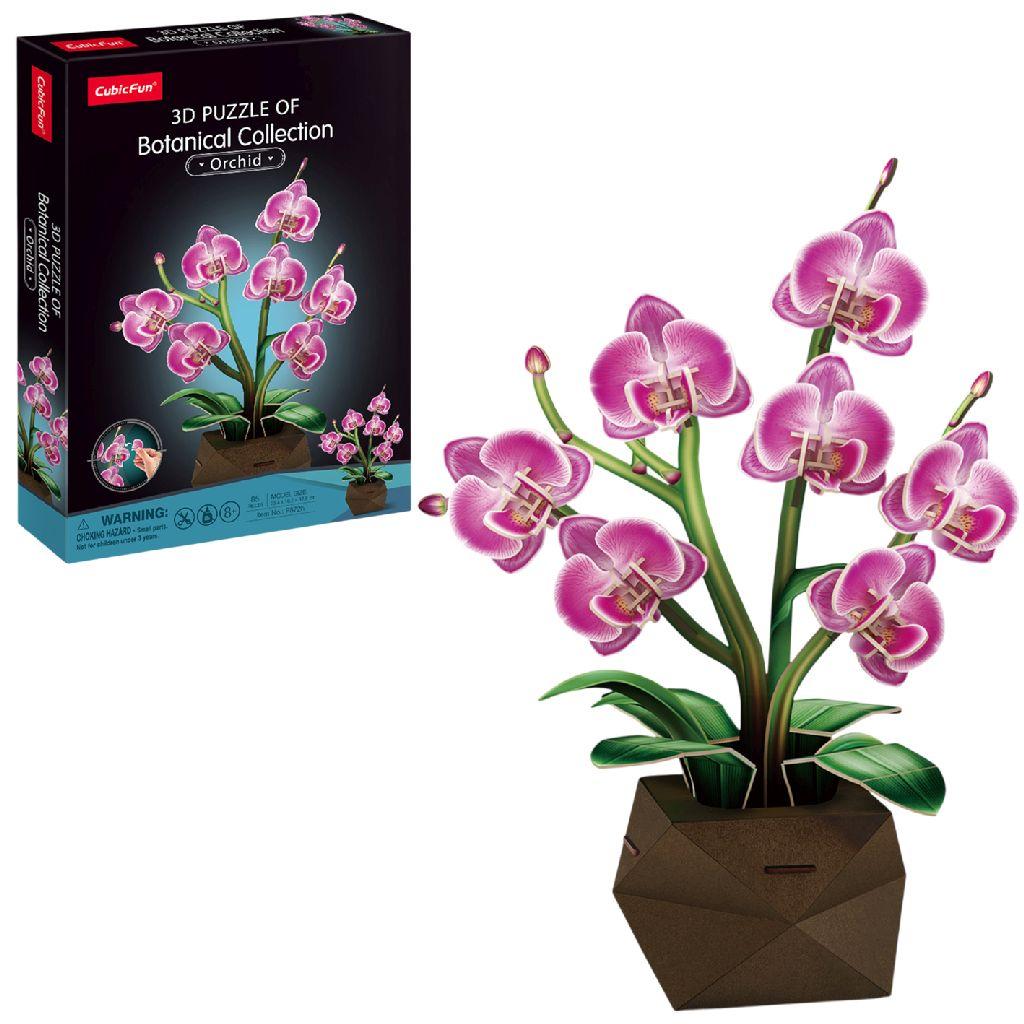 Cubic Fun 3d Puzzel Orchidee