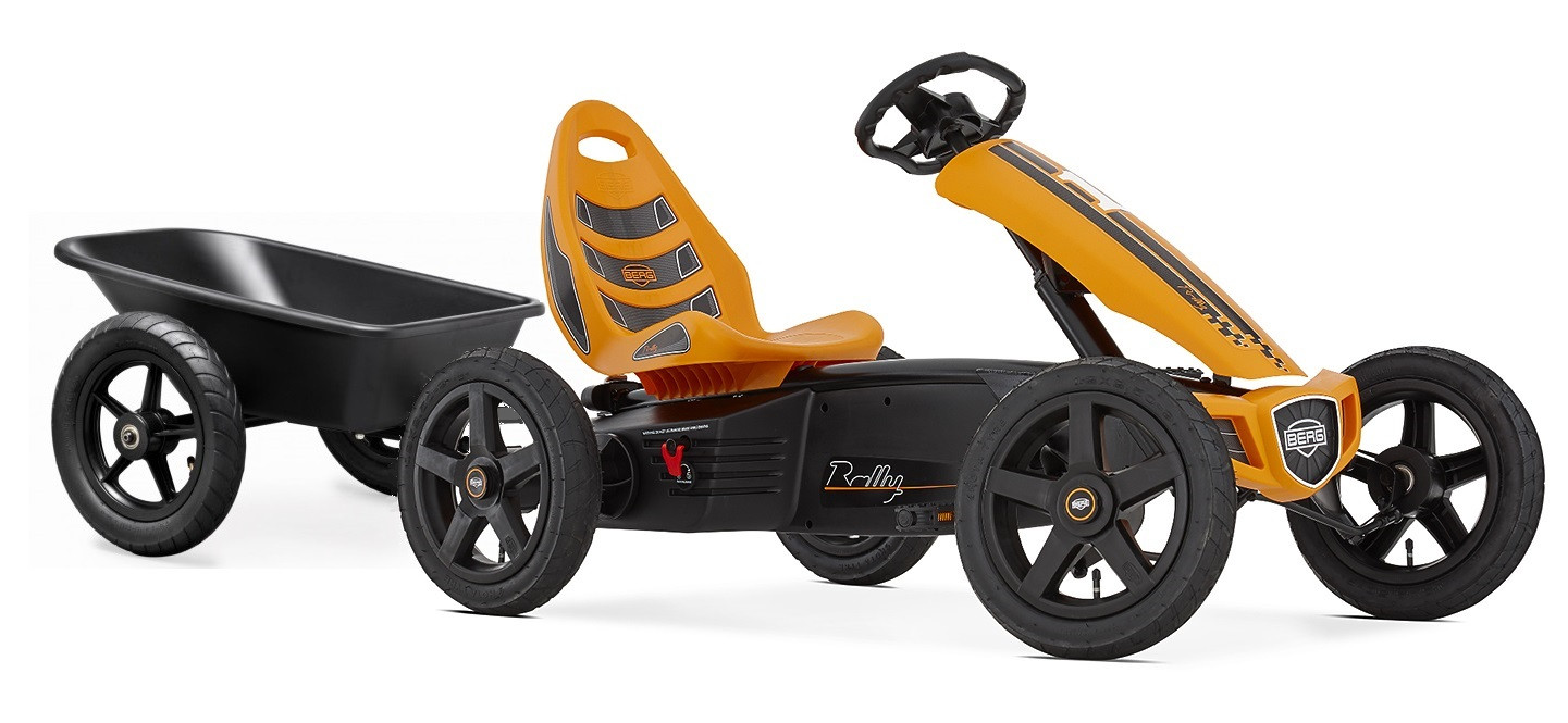 BERG Skelter Rally Orange - Oranje met Aanhanger Junior Trailer