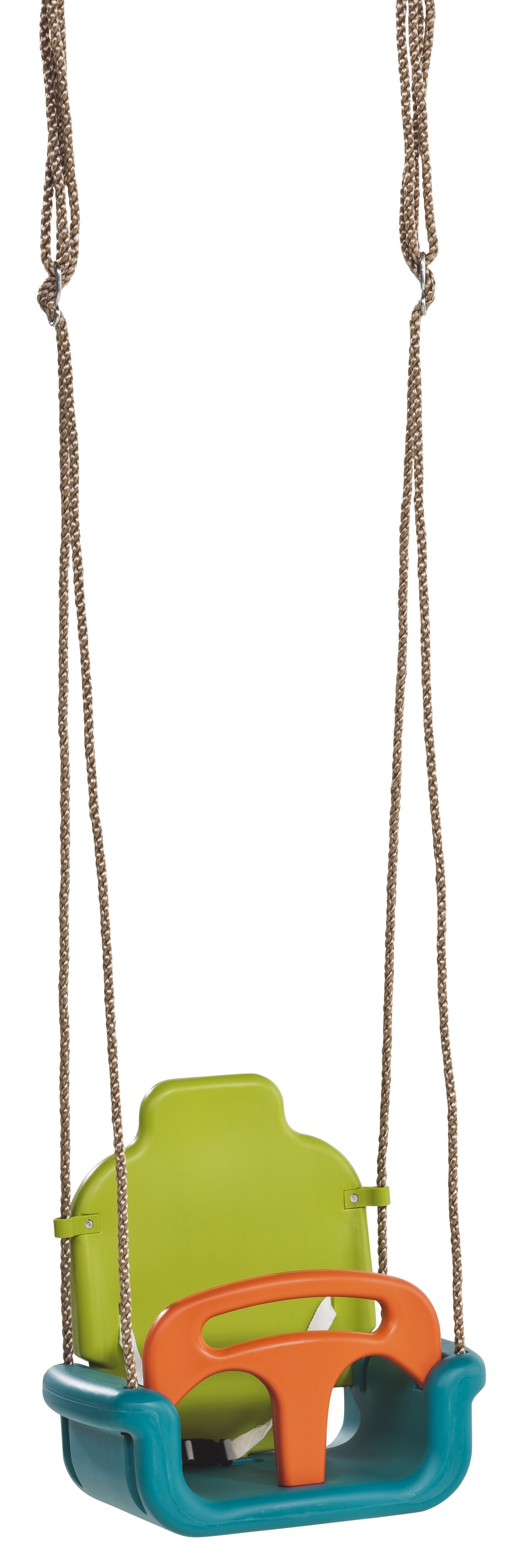 Babyzitje groeimodel - PP - limoen groen/turquoise/oranje