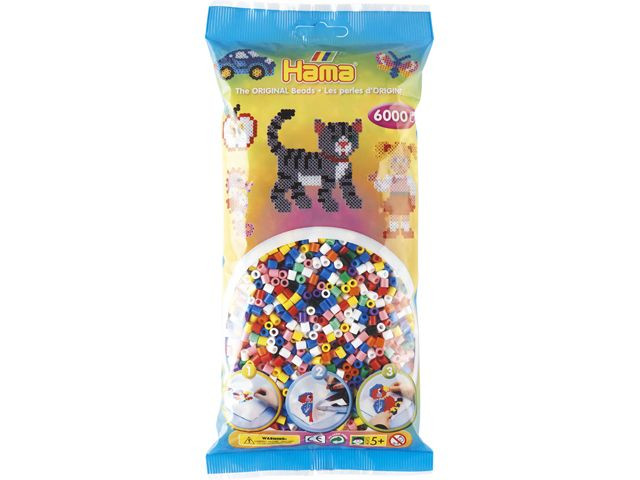 Hama 205-00 Strijkkralen - 6000 stuks - Multikleur