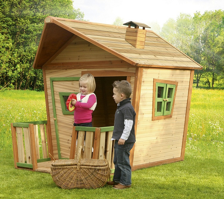 Speelhuis Axi Jesse hout - Houten speelhuisje